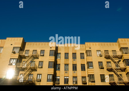 Un immeuble d'appartements dans le quartier de Chelsea, NYC Banque D'Images