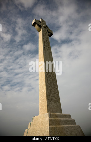 Un monument à Alfred Lord Tennyson, Tennyson, île de Wight Banque D'Images