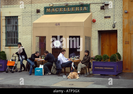 Macelleria Restaurant dans le Meatpacking District à NEW YORK Banque D'Images