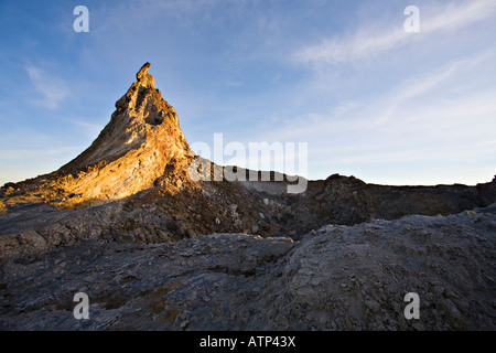 Ol Doinyo Lengai, cratère du volcan (Montagne de Dieu) autour du lac Natron, en Tanzanie, l'Afrique Banque D'Images