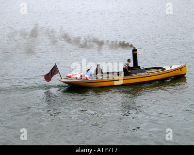 Le Steamboat Gallant sur la rivière Fal à Fowey Cornwall UK Banque D'Images