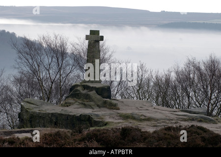 "Monument Wellington' sur 'edge' dans le Derbyshire Buxton 'Grande-bretagne' Banque D'Images