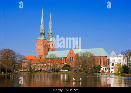 / La cathédrale de Lübeck Banque D'Images