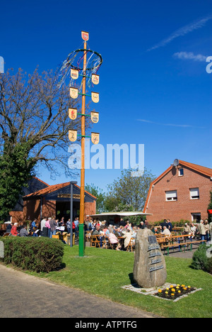 Arbre généalogique mai festival / Farmsen Banque D'Images