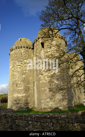 Nunney Castle près de Frome Somerset England UK Banque D'Images