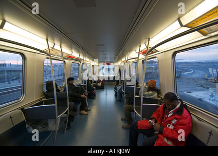 AirTrain, John F. Kennedy International Airport, New York, USA Banque D'Images