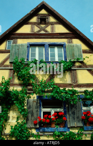 Maison à pans de bois / Bad Windsheim Banque D'Images