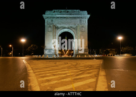 Arc de Triumf Bucarest Roumanie triomphe triomphe le centre de Bucarest Roumanie Bucuresti Bucurest capitale touristique est de l'Europe Banque D'Images