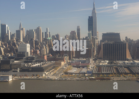 L'île de Manhattan, New York, USA. Banque D'Images