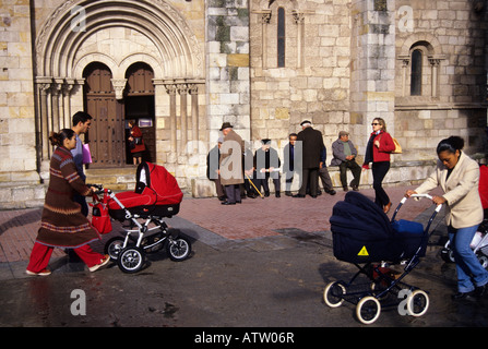 L'église romane de Santiago del Burgo ZAMORA Castille et Leon Espagne région Banque D'Images