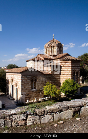 Agii Apostoli Church (église de Saints Apôtres) dans l'Agora athénienne, Athènes Banque D'Images