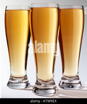 Trois VERRES DE CIDRE Banque D'Images