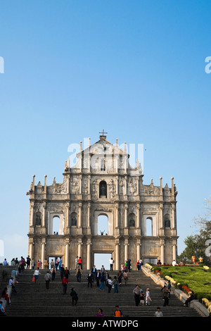 Ruine de l'église São Paulo Vieille ville de Macao Chine Banque D'Images