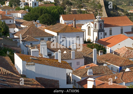 Ville fortifiée d'Obidos Portugal Banque D'Images