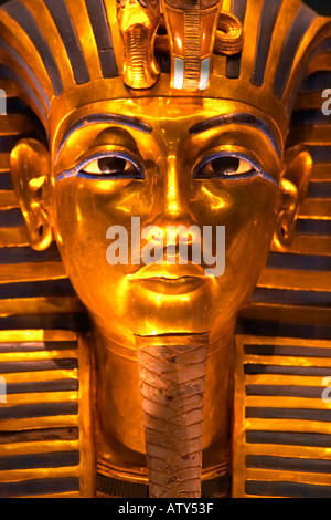 La mort de Toutankhamon masque dans le Musée du Caire Egypte Banque D'Images