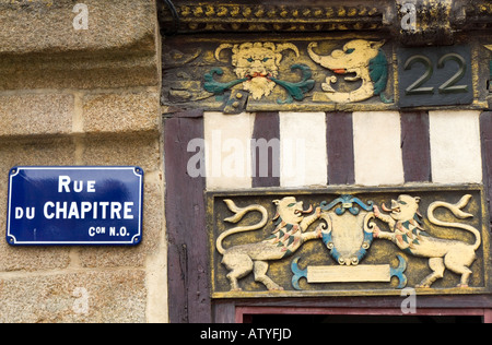 La partie médiévale de la ville autour de la Cathédrale Saint Pierre Banque D'Images