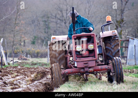 Stock photo de terres agricoles labourés Banque D'Images