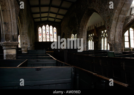 L'intérieur de l'église Holy Trinity Goodramgate York Banque D'Images