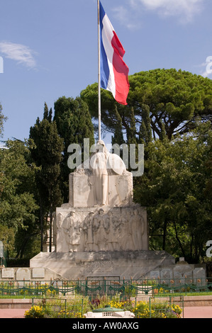 Monument commémoratif de guerre à Toulon centre-ville France 2006 Banque D'Images