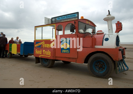 Mablethorpe s célèbre train sable Lincolnshire England UK Banque D'Images