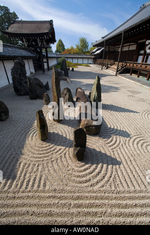 Jardin zen d'Abbott's Hall- Kyoto Temple Tofuku-ji 1 Banque D'Images