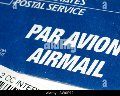 Airmail Express Post Voyage Détail Banque D'Images