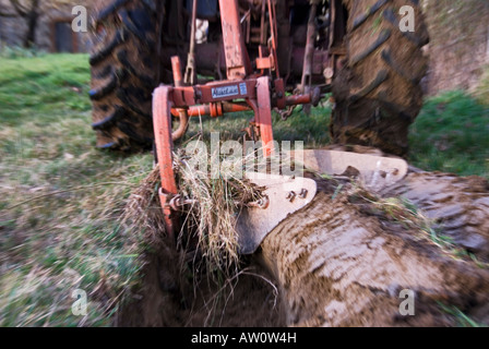 Stock photo de terres agricoles labourés Banque D'Images