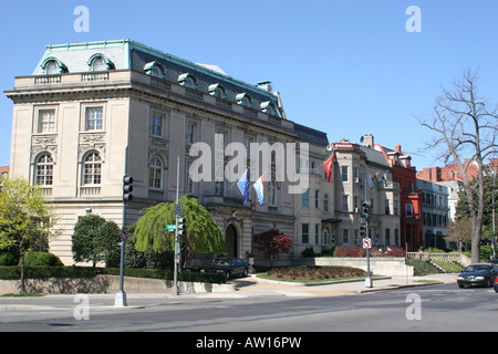 Ambassade du Grand-Duché de Luxembourg Ambassade de la République de Turquie Massachusetts Avenue Embassy Row Washington DC Banque D'Images