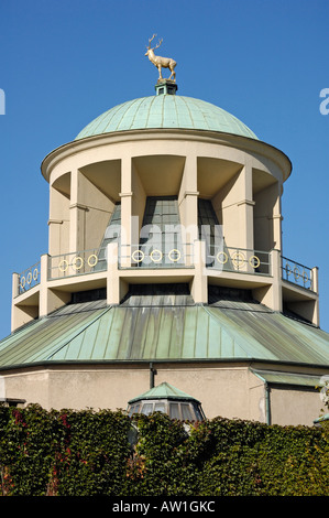 Coupole de la Kunstgebäude (Maison d'Art), Stuttgart, Bade-Wurtemberg Banque D'Images