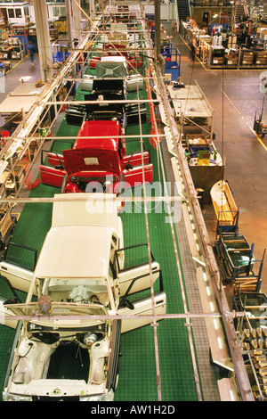 Ligne à garniture de Torslanda près de l'usine Volvo Göteborg Suède Banque D'Images