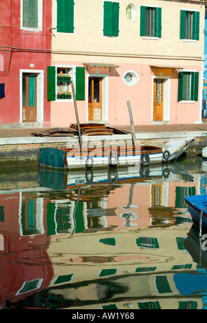 Burano Italie Venise les plus pittoresques de îles de la lagune Banque D'Images