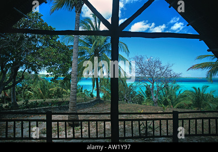 Vue sur le détroit entre l'île de Chole et Mafia Pole Pole Mafia Island Lodge Utende Tanzanie Banque D'Images