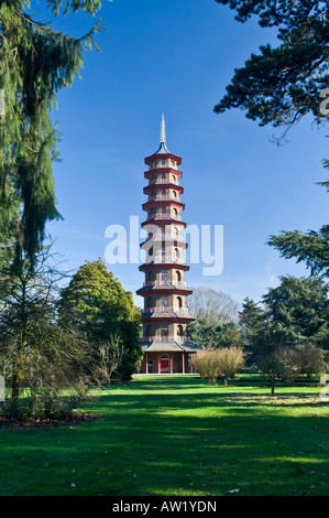 La pagode de Kew Gardens Greater London England UK Banque D'Images