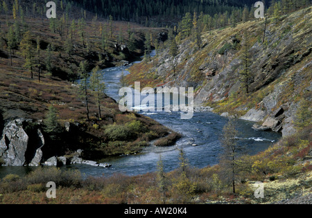 Le lac Baïkal, Lena, Baikalo-Lenskiy-river National Park, Russie Banque D'Images