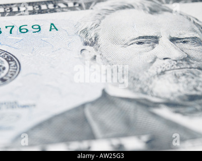Close up de cinquante dollars Banque D'Images