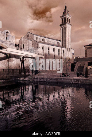 Quai des épiciers et chapelle de la Congrégation, le Castlefield Manchester Banque D'Images