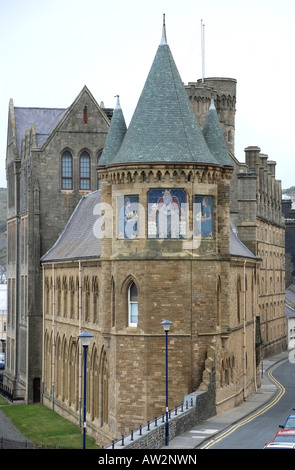 Front de Mer d''Aberystwyth University Old College Banque D'Images