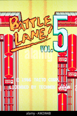 Bataille Lane Vol 5 Taito 1986 jeu vidéo Arcade vintage photo d'écran - UTILISEZ UNIQUEMENT ÉDITORIALE Banque D'Images