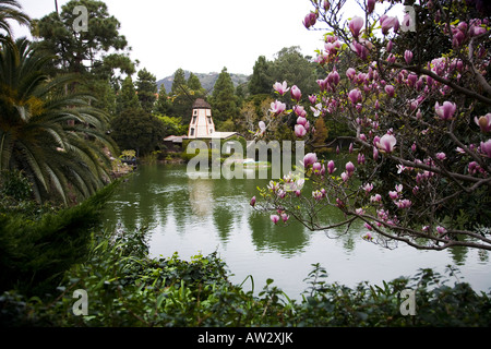 Le Lac de culte aka la réalisation du Soi Fellowship Pacific Palisades Banque D'Images