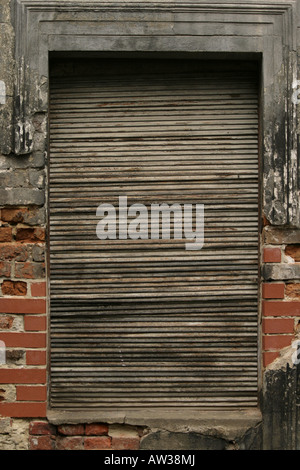 Volet roulant a chuté, l'Allemagne, Brandebourg Banque D'Images