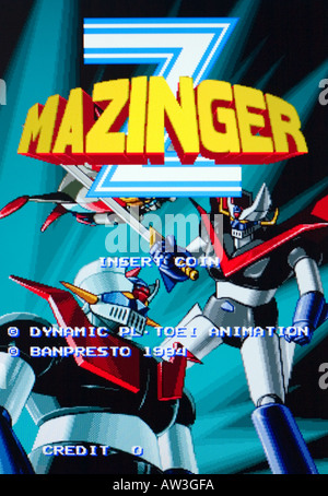 Mazinger Z PL Dynamique Toei Animation Banpresto 1994 capture d'écran du jeu vidéo d'arcade Vintage - EDITO UTILISEZ UNIQUEMENT Banque D'Images