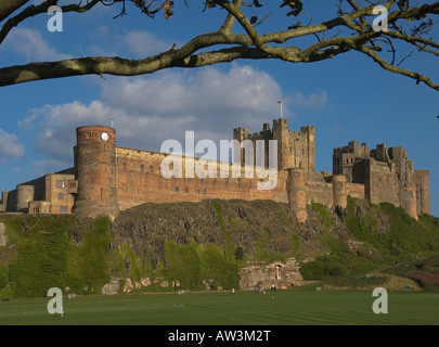 Château de Bamburgh Northumberland le nord de l'Angleterre, octobre 2007 Banque D'Images