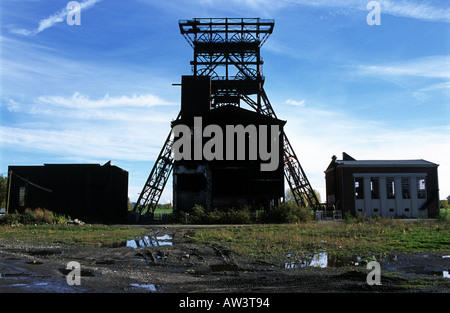 Mine de charbon désaffectée, Schalke, Gelsenkirchen Allemagne. Banque D'Images