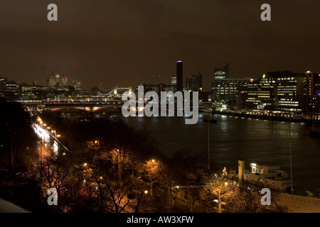 Southbank London Skyline Banque D'Images