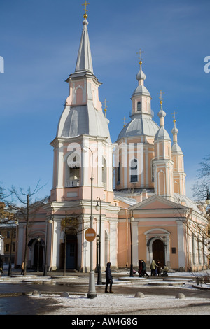 La Cathédrale Saint André à St Petersbourg, Russie. Banque D'Images