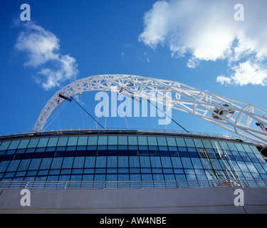 Arc de nouveau stade de Wembley en construction Novembre 2005 Banque D'Images