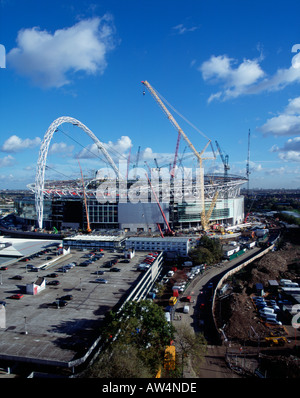 Le stade de Wembley en construction Novembre 2005, vue aérienne Banque D'Images