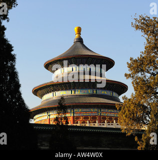 Qinan Hall, Temple du Ciel, Beijing, Chine. 07-Mar-2008 Banque D'Images