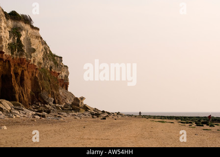 Falaises de craie à Hunstanton, Norfolk, Angleterre Banque D'Images