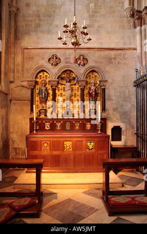 Chapelle de St Thomas et St Edmund dans la Cathédrale de Chichester, West Sussex, Angleterre Banque D'Images